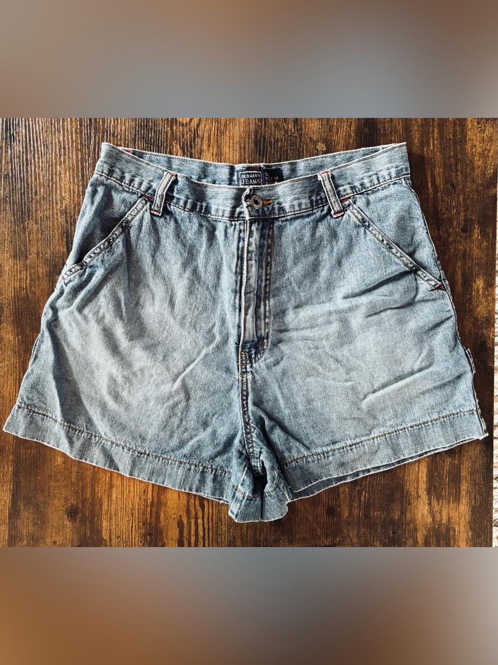 Vintage Y2k Old Navy Denim High-Waisted Women’s Shorts 15” x 16”